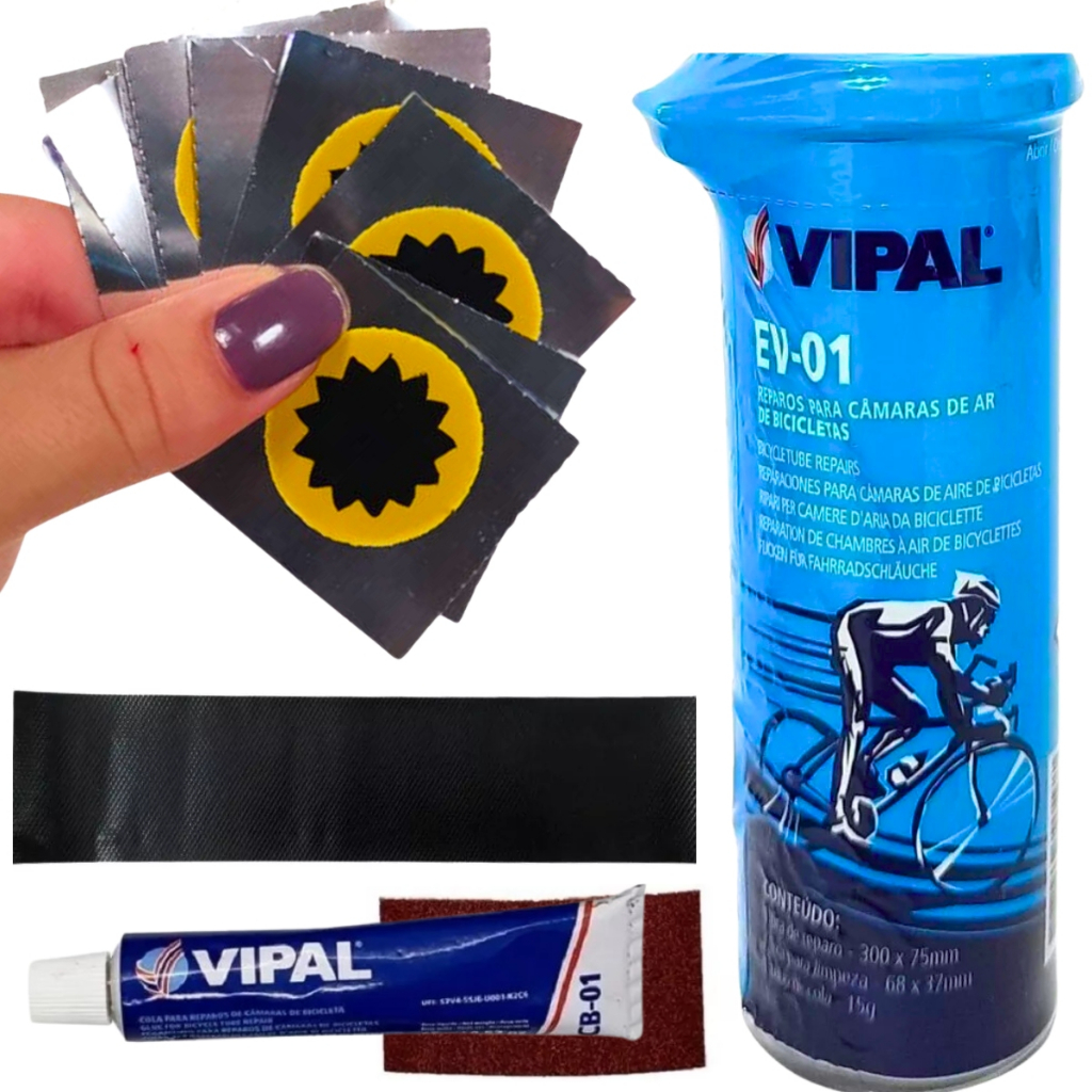 Kit De Reparo E Remendo Manutenção Para Bicicletas Com Remendo Estrela Bike em Oferta na Shopee