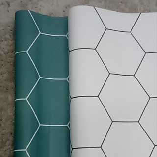 Papel de Parede Adesivo Geométrico Hexágono Colmeia 1mx60cm Quarto Cozinha Sala Móveis
