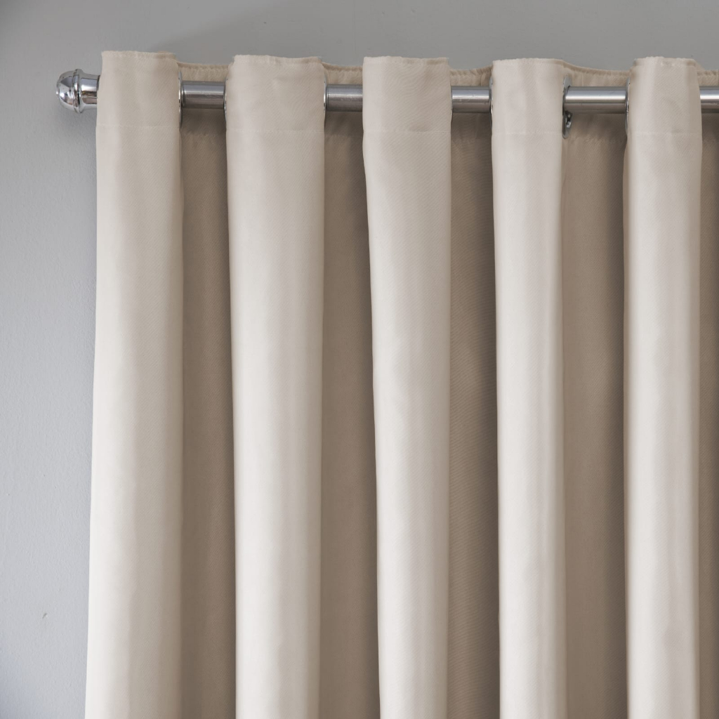 Cortina Blackout Em Tecido Com Voil 3.00x2.20 Para Varão Sala Quarto