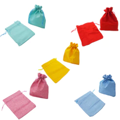 20 Saco Juta Sintético Jutex Lembrancinha Artesanato 15x20cm