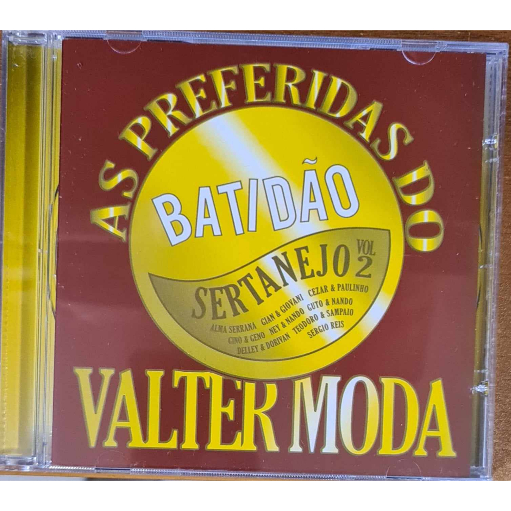Cd original Batidão Sertanejo Volume 2 - As Preferidas do Valter Moda (Pouco Usado)