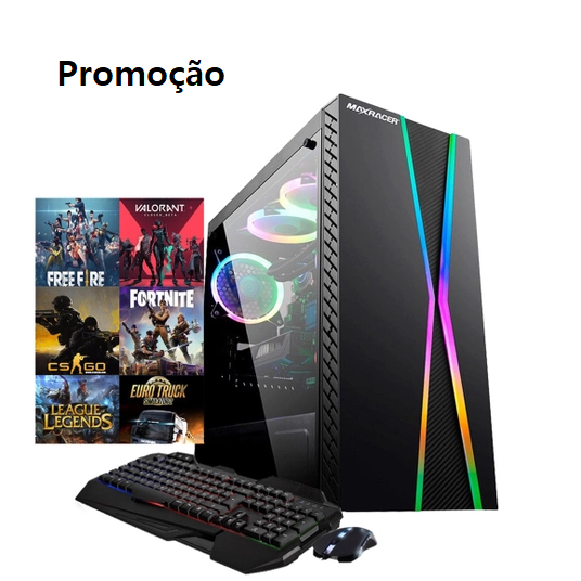 computador cpu pc gamer i3 8gb pra trabalho estudos escritorios jogos ssd128g+hd500g wifi hdmi corel autocad lol gta5 et2 free fire csgo mine roblox