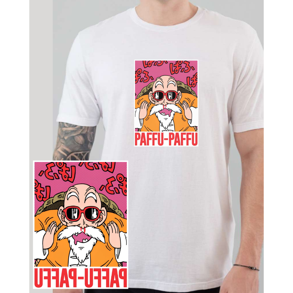 Camisa Camiseta minimalista Branca Moda Tumblr Swag Mestre Kami Anime