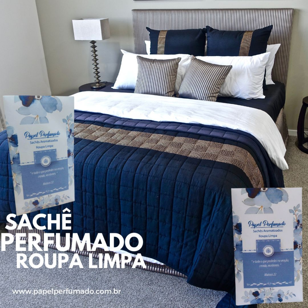 SACHÊ SUPER PERFUMADO AROMA ROUPA LIMPA - FRASES