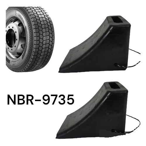 KIT calço DE RODAS PARA CAMINHÕES DE BORRACHA NORMA NBR-9735