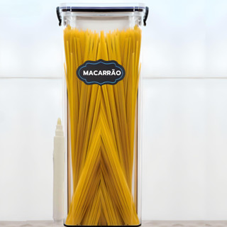 1 Pote para Espaguete Macarrão Tampa com Trava