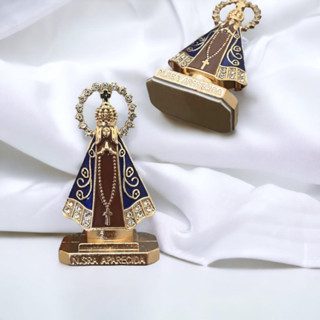 KIT com 12 Nossa Senhora Aparecida Para Painel De Carro Pequena Strass Presente lembrancinha