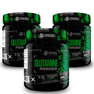 Combo 3x Glutamina Powder 100g - Original Nutrition