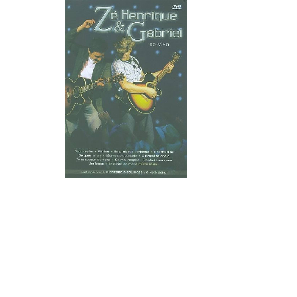 Dvd + cd é Henrique E Gabriel, Ao Vivo (lacrado dual disc