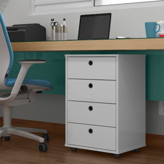 Gaveteiro Mesa De Cabeceira Armarinho Multiuso Quarto ou Escritório 4 Gavetas Pés Anti umidade em Oferta na Shopee