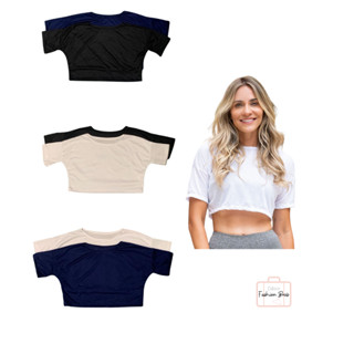 Kit 2 Blusas Cropped Feminina Fitness Academia| Manga Curta | Tecido Furadinho