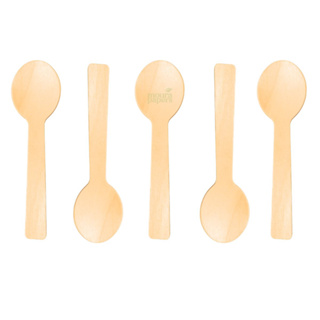 Mini Colher Descartável festa De Madeira Para Ovo de Pasco 50 Unid. em Oferta na Shopee