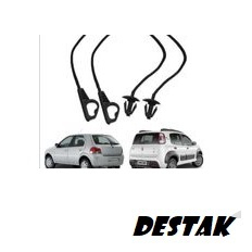 kit 2 cordas tirante Cordão Alça Tampão Bagagito Porta Malas Plast Car / UNO EVO VIVACE WAY 2010-18