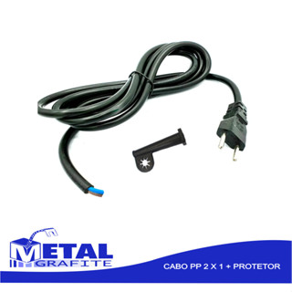 Cabo eletrico para furadeira Bosch Makita Dewalt com 2 metros.