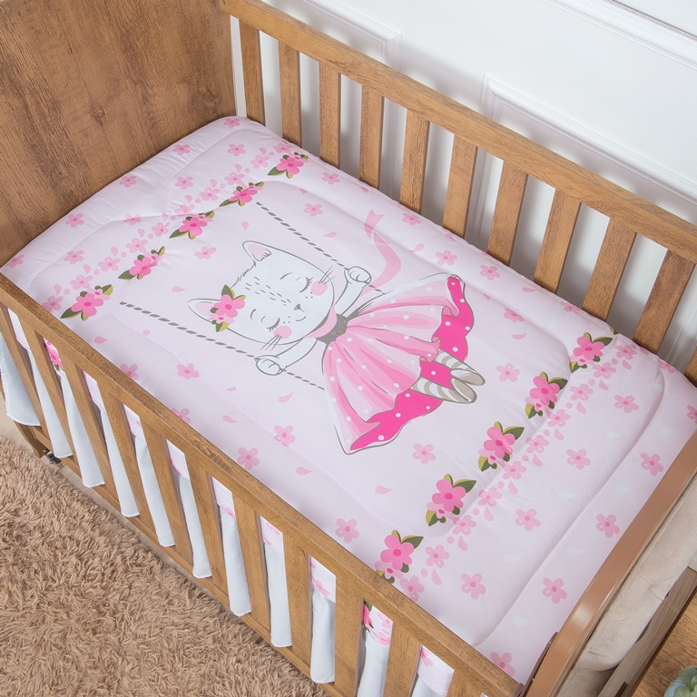 Edredom para Berço de Bebê Americano Padrão Menina