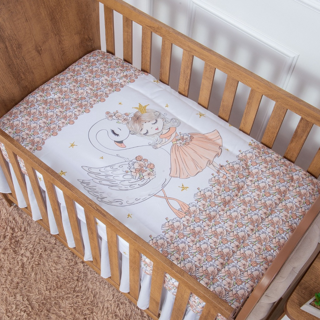 Edredom para Berço de Bebê Americano Padrão Menina em Oferta na Shopee
