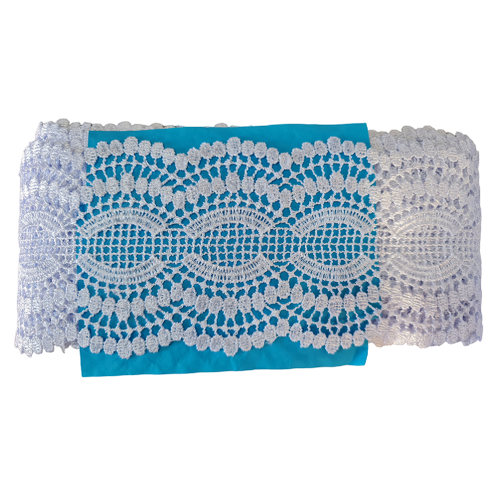 Renda Gripir Branca Larga 11cm CHL577