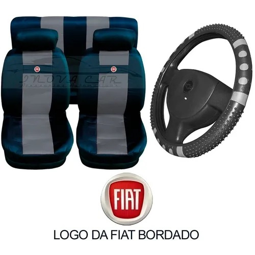 capa banco carro volante kit completo Fiat uno