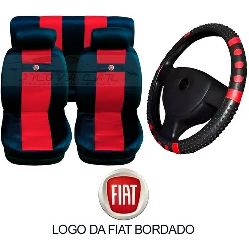 capa banco carro volante kit completo Fiat IDEA em Oferta na Shopee