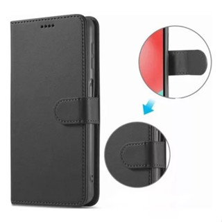 Capa Carteira Couro Flip Para Samsung M14 + Película 3d