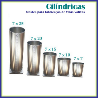 Formas Cilíndricas para Fabricação de Velas Votivas em Oferta na Shopee