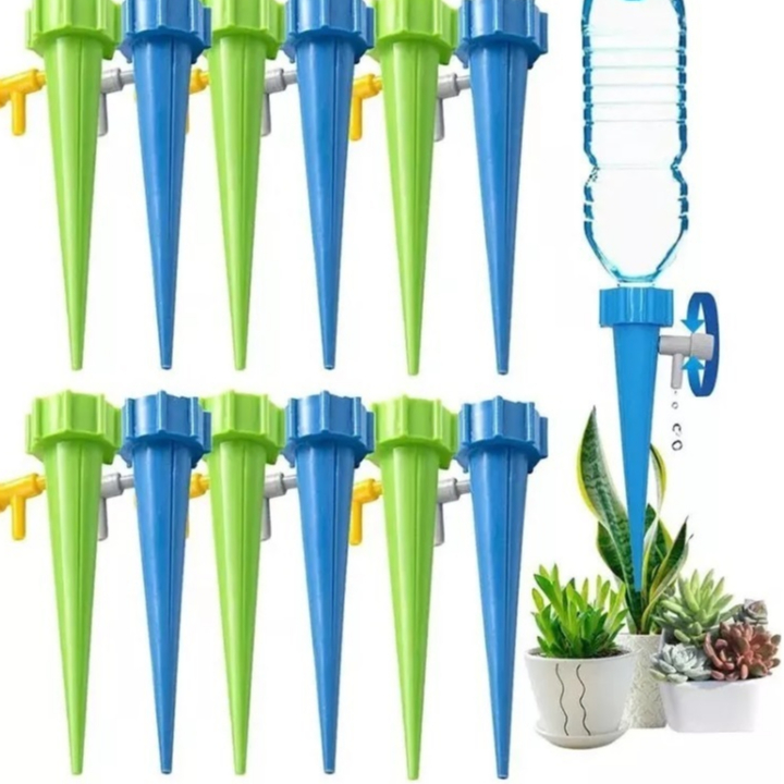 Kit 12 Gotejadores Irrigadores de Plantas Jardim Garrafa Pet em Oferta na Shopee