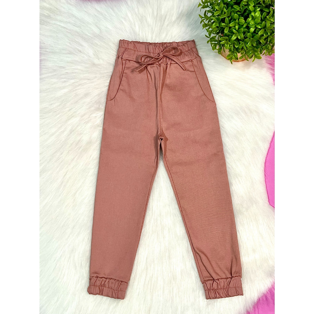 Calça Infantil Jogger Meninas Mini Diva Blogueirinha Luxo — imagem 2 de 2