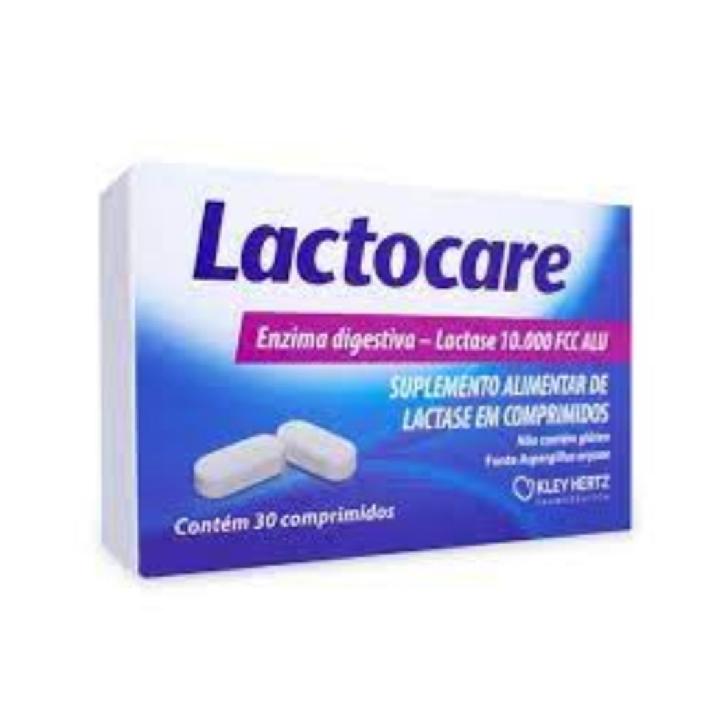 Lactocare Enzima Digestiva - Lactase 10.000 FCC ALU Intolerância `a Lactose Barato Qualidade Promoção