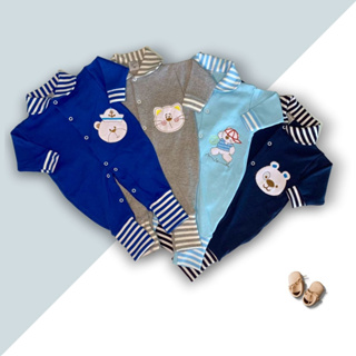 Macacão de Bebê 100% Algodão Pé Reversível em Oferta na Shopee