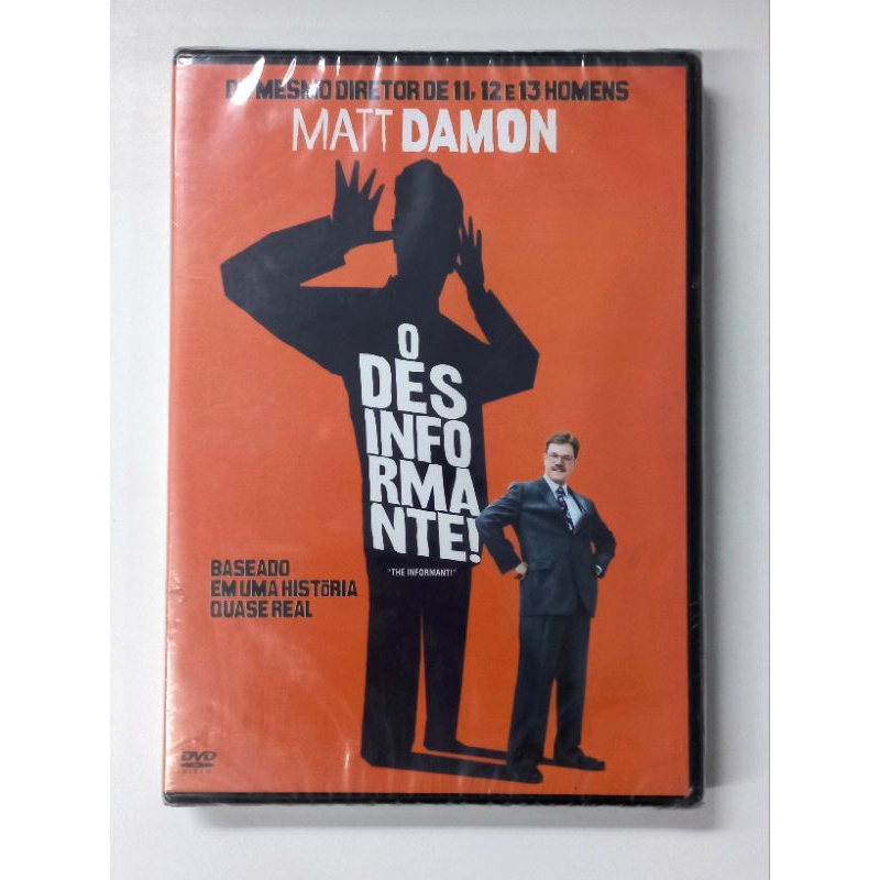 DVD - O Desinformante - Lacrado - com Matt Damon