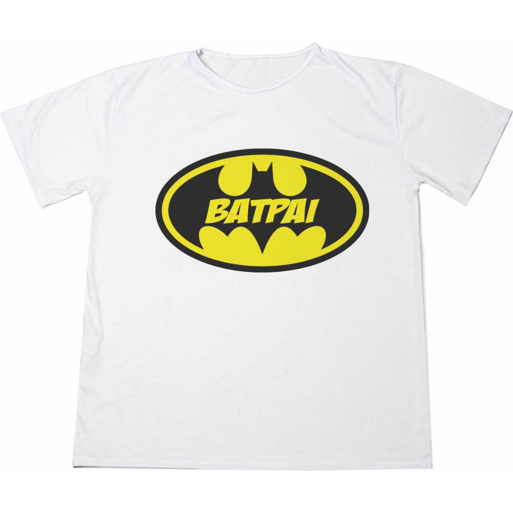 Camisa Personalizada Tal Pai Tal Filha Bat Pai Bat Filha Adulto Infantil  Blusa Estampada Ótimo Acabamento e Durabilidade Anti-Pilling 100%Poliéster PROMOÇÃO