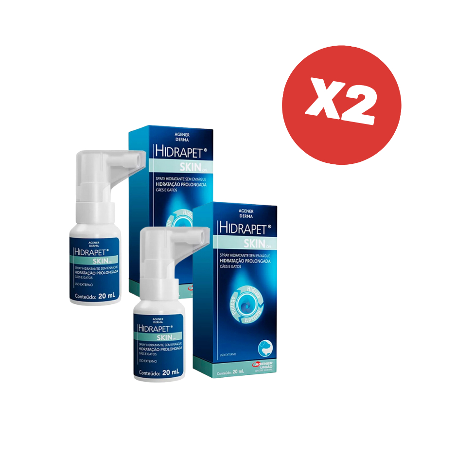 Kit 2 Hidrapet Skin On Spray Hidratante Agener em Oferta na Shopee