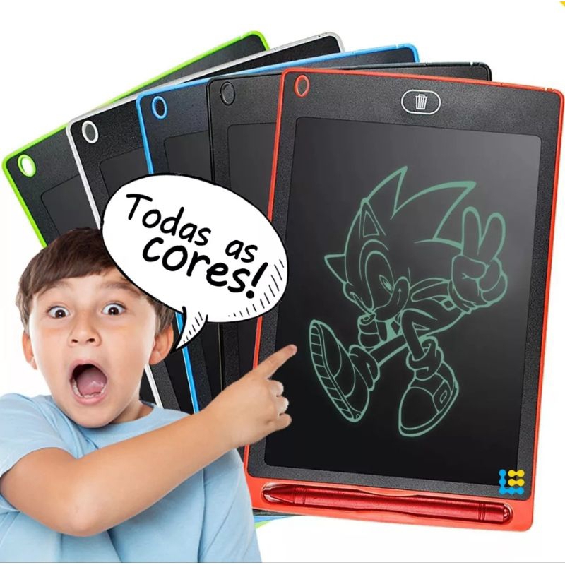 Lousa Mágica Tablet LCD 8.5 polegadas Desenho Anotações Escrever Recados trabalho