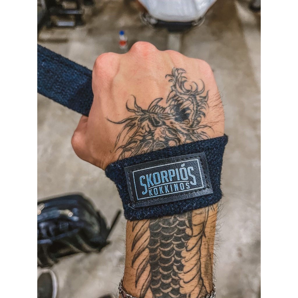 Par Straps 100% algodão PRETO para academia, cross fit e musculação.