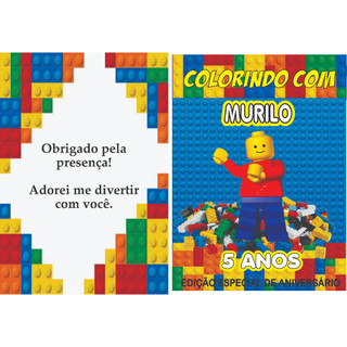Livros de colorir 20x15cm - LEGO - Lembrancinha