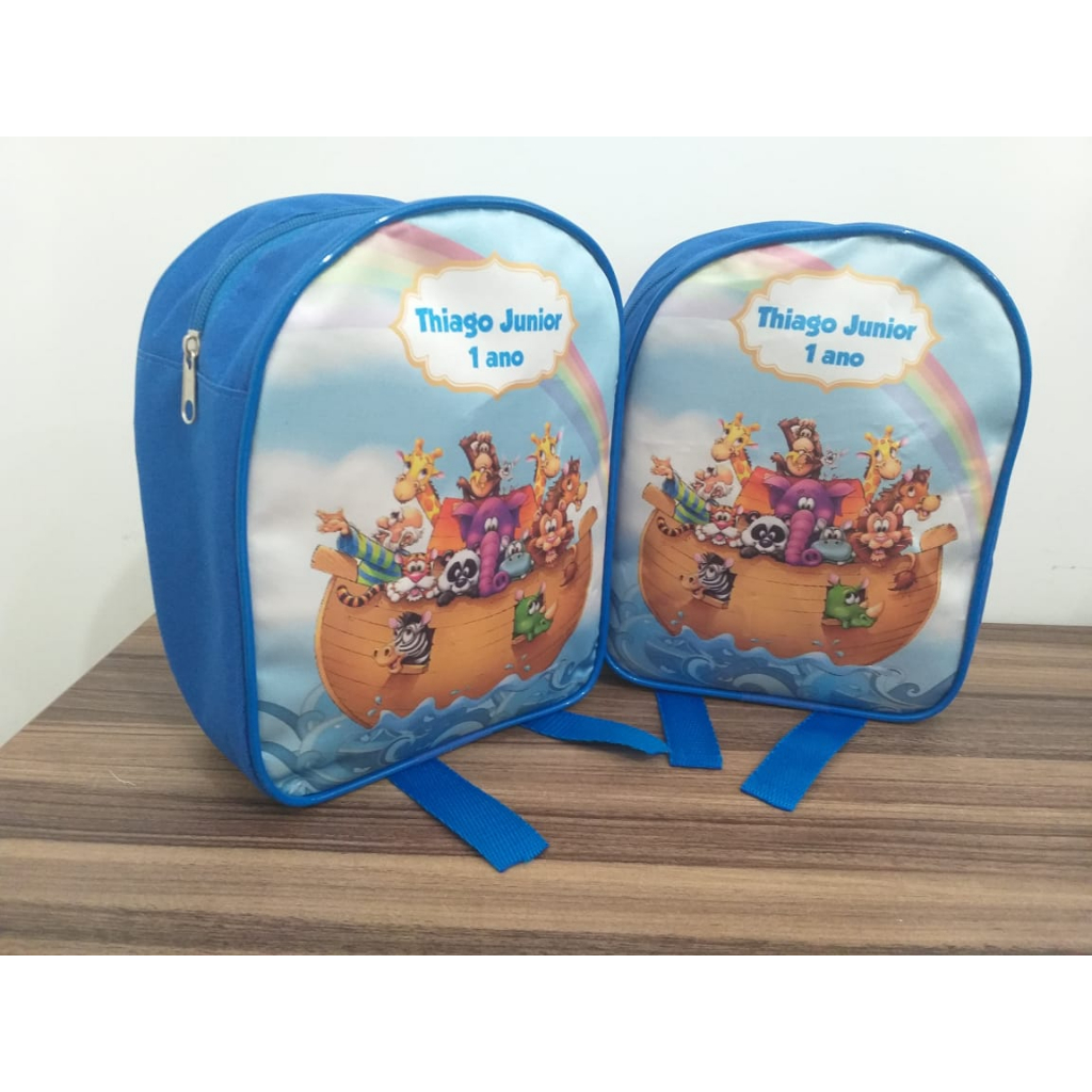 25 MOCHILINHAS PERSONALIZADAS ARCA DE NOE BOLSINHAS PERSONALIZADAS MOCHILINHA LEMBRANÇA MOCHILA LEMBRANCINHA ANIVERSARIO