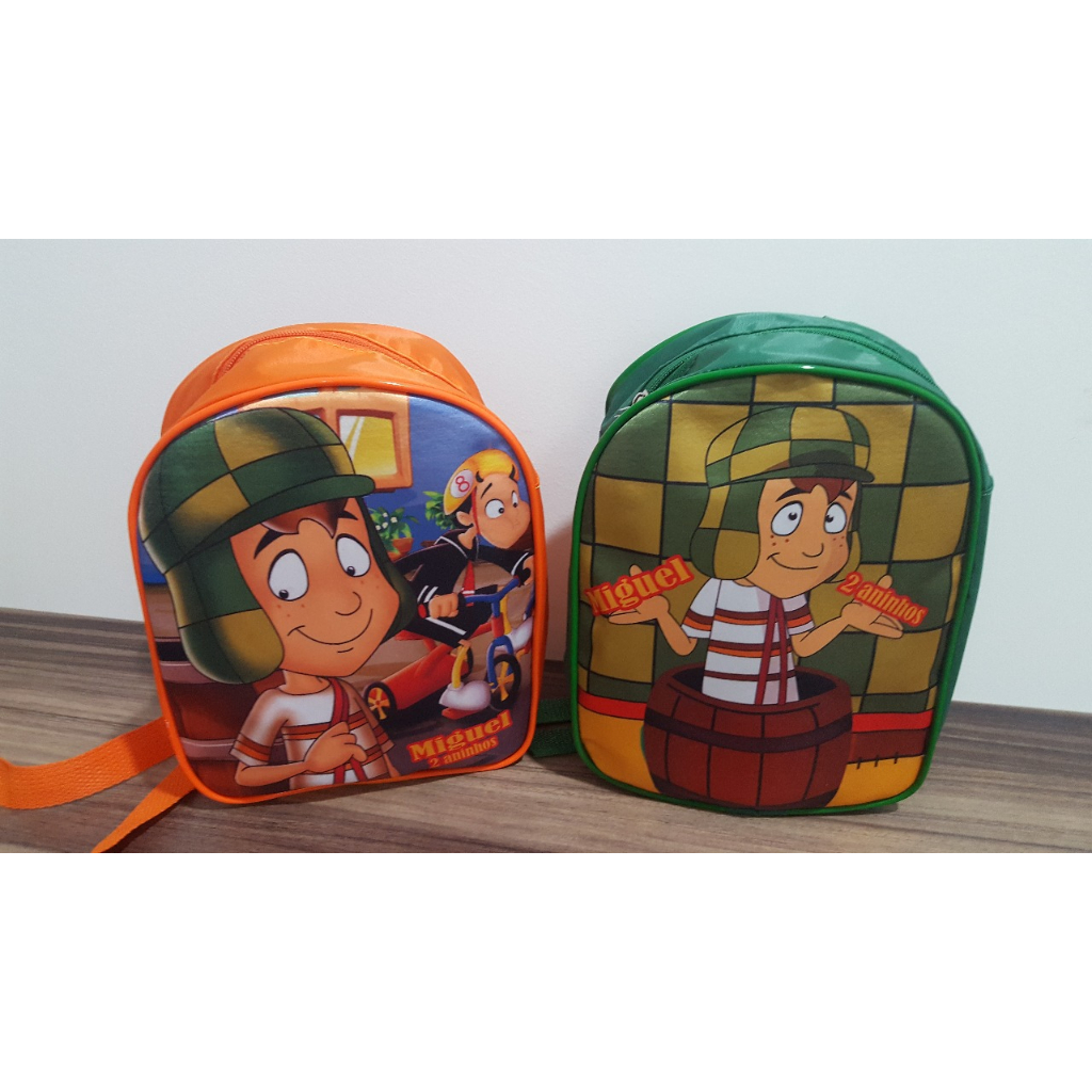 30 MOCHILINHAS PERSONALIZADAS CHAVES BOLSINHAS PERSONALIZADAS MOCHILA PERSONALIZADA ANIVERSARIO LEMBRANCINHA MOCHILINHA PERSONALIZADA