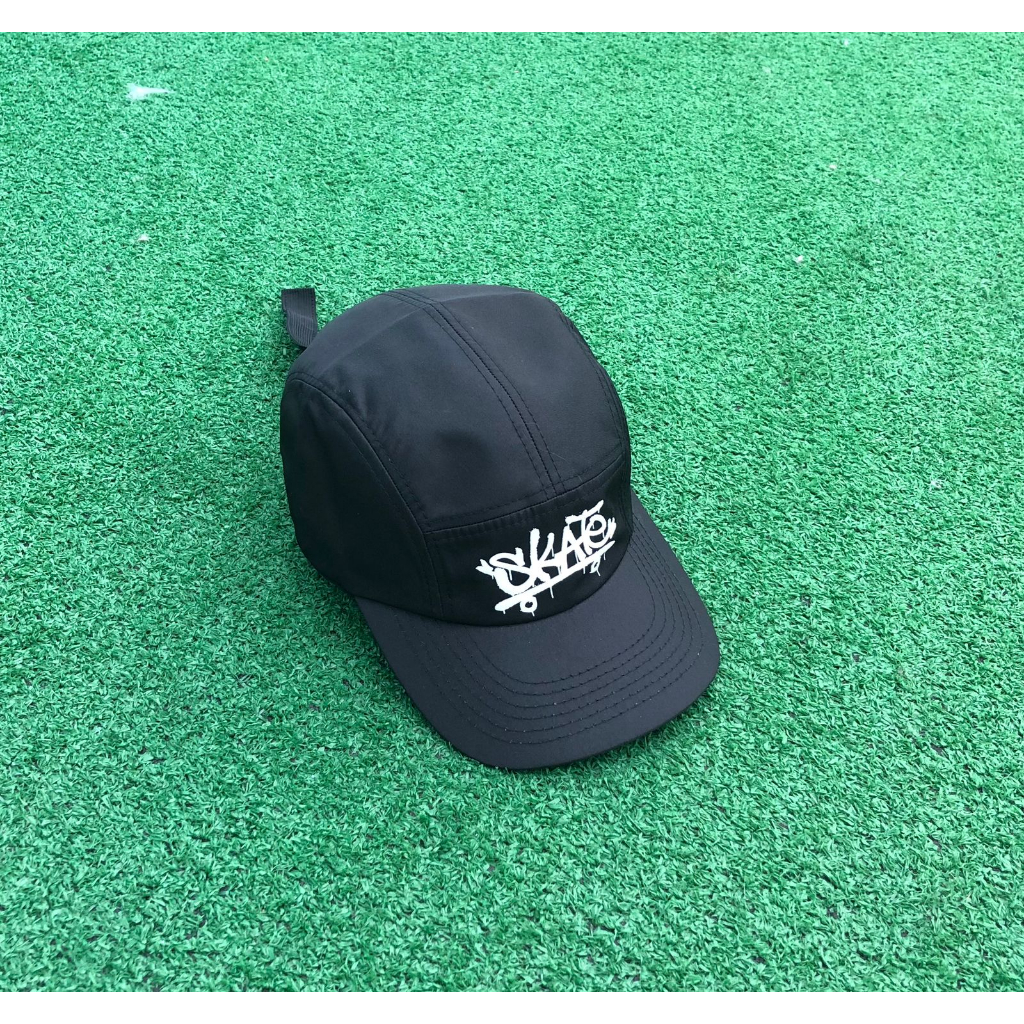 Boné Five Panel Anth Co Original Strapback Aba Reta Skate Preto - Acompanha Adesivos