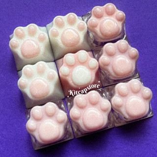 Tecla Patinha de Gato Unidade Teclado Mecânico Keycap Para Teclado Mecânico Keycap Pata de Gato Fofa Kawaii