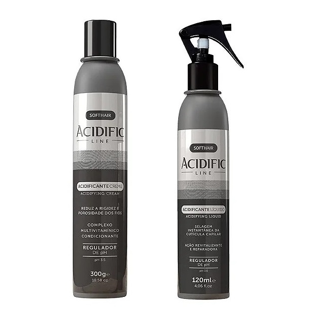 Acidificante Spray Soft Hair 120ml + Creme Acidificante Soft Hair 300g