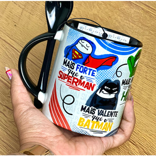 Caneca dia dos Pais - Pai Herói Ceramica 325ml