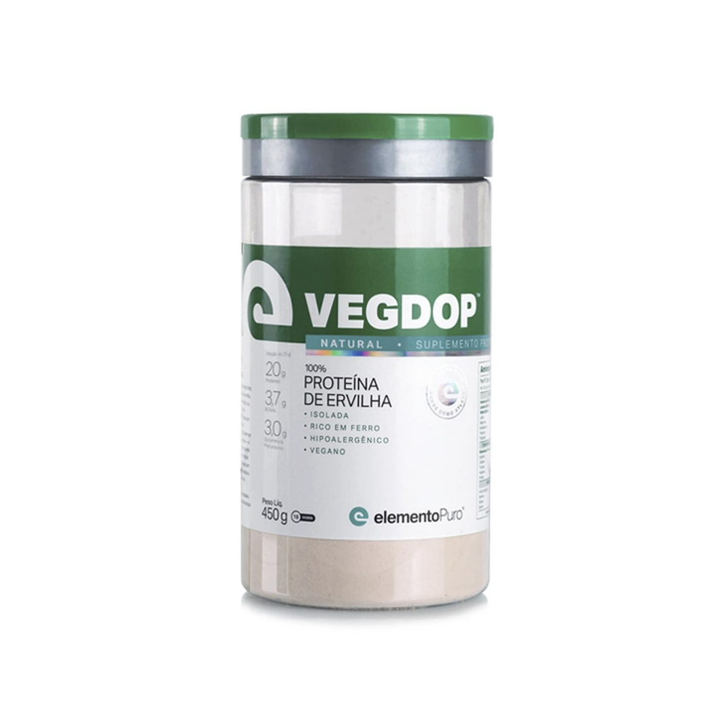 Whey protein vegano sabor Natural 450g Vegdop elementoPuro