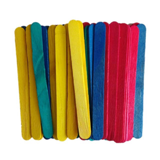Palito de sorvete colorido 50 Unidades Theoto