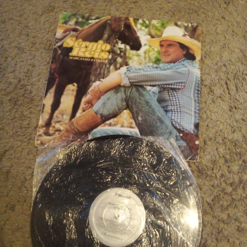 Disco vinil Sérgio Reis marcando Estrada