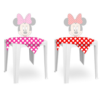 10 Toalhas De Mesa Bolinha Festa Minnie Vermelha E Rosa