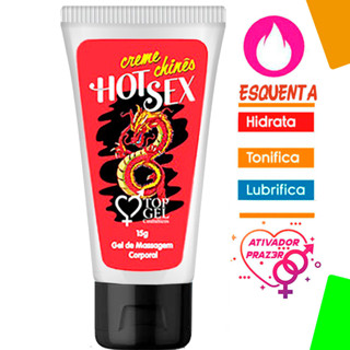 Gel Chines atiçador sexy Unissex Aquece e Lubrificante intimo 15g - Fabricado por Top Gel Sex shop Produtos Eróticos
