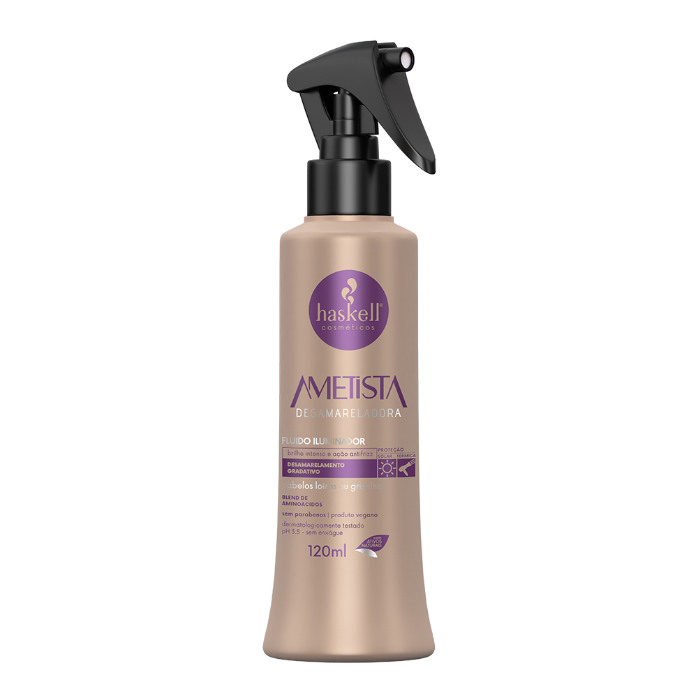 Fluido Iluminador Desamarelador Ametista 120ml Haskell