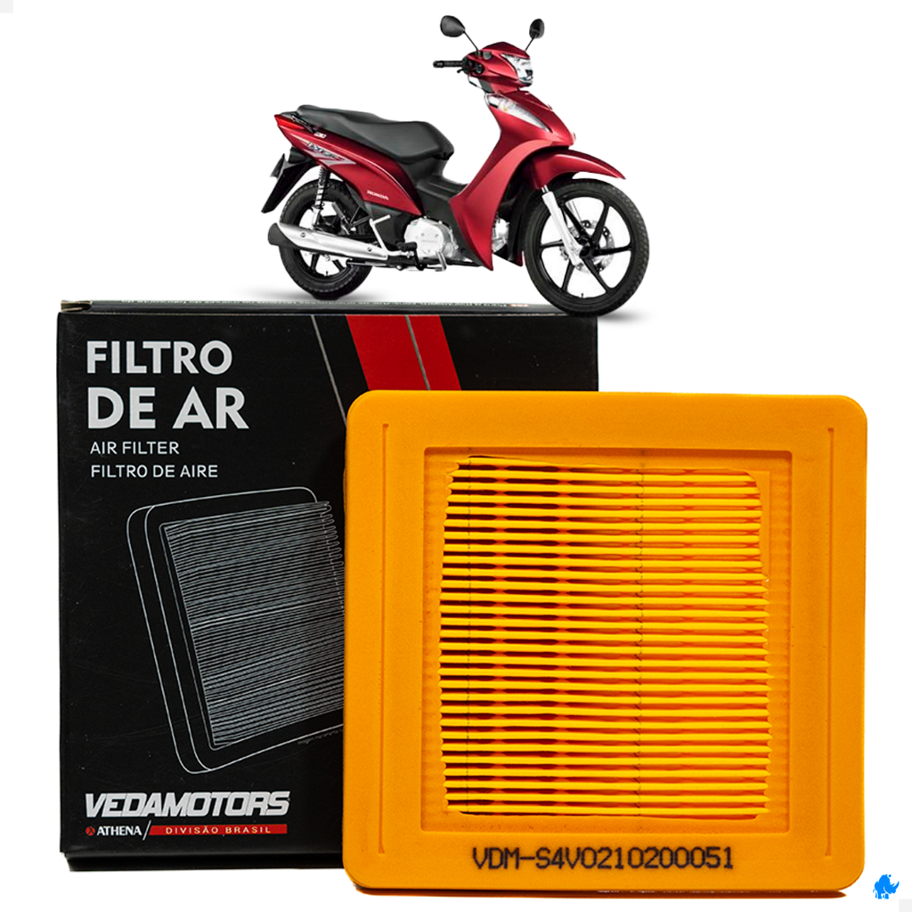 Filtro de Ar Honda Biz 125+, Biz 125 ES, Biz 125 KS 2006 a 2010 - Modelo Original