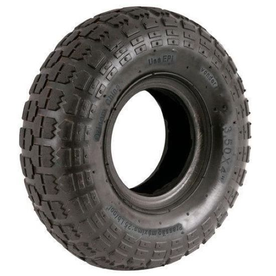 Pneu 4.10/3.50-4 Aro 4 + Câmara de Ar P/ Carrinho de Carga e Mini Veículos