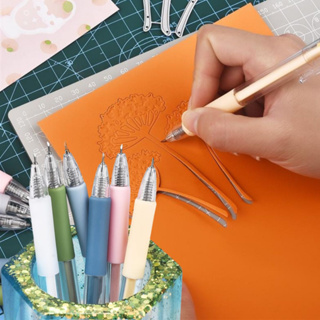 kit 6 Canetas Estilete Precisão Ponta Retrátil  Metal Corta Papel, Adesivos Scrapbooking Artesanato em Oferta na Shopee